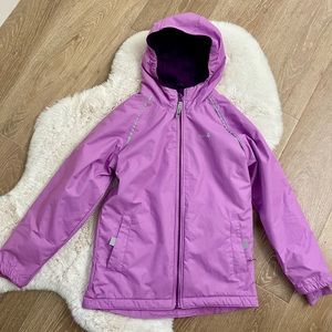 THERM BRAND - HOODED JACKET FOR GIRLS - 10 years old - Light Purple - LIKE NEW
